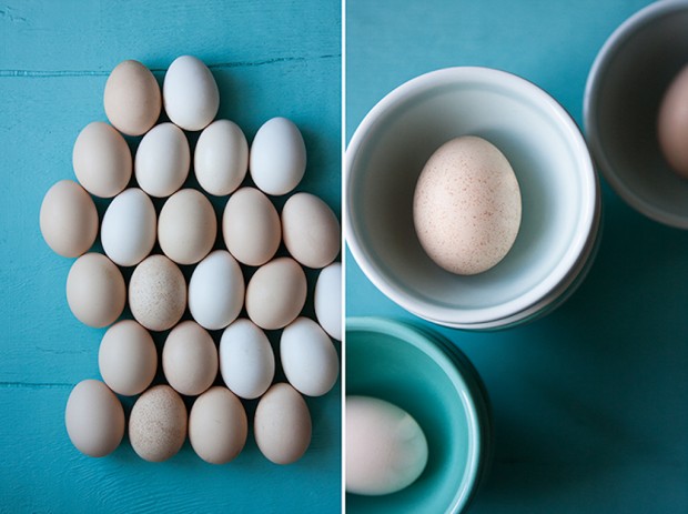 Still life with eggs, as shot by Seattle-based food photographer Hilary McMullen.