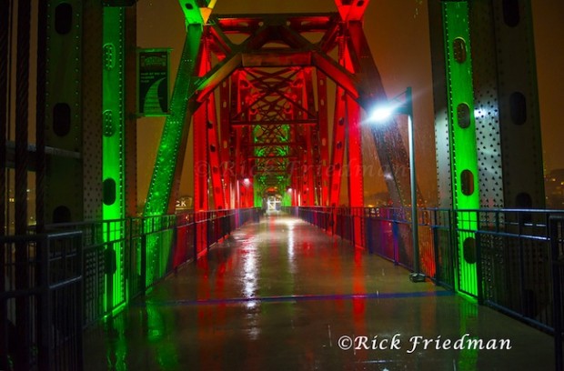 Little Rock bridge lighting