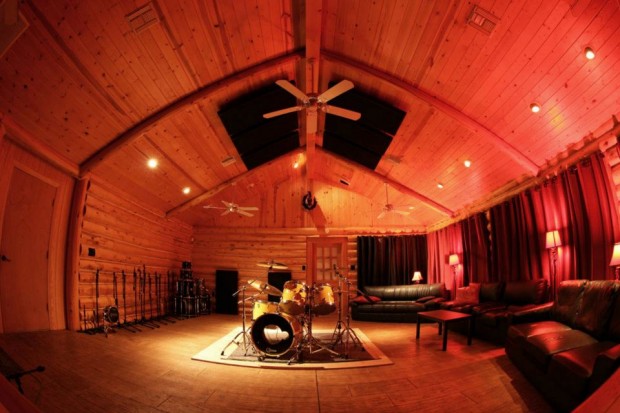 Drum Room B at Audiohammer Studios also happens to be Eyal Levi's living room.