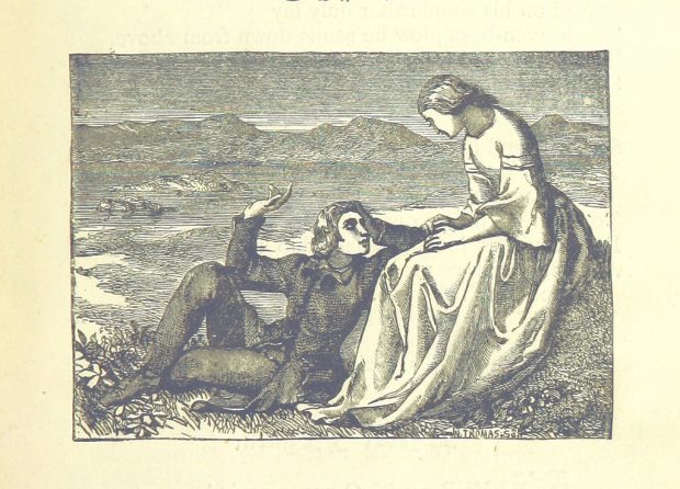 Illustration by Charles Maurice Davies courtesy The British Library.