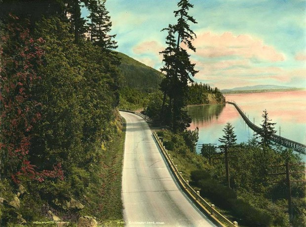 Photo of Chuckanut Drive courtesy University of Washington Digital Images.