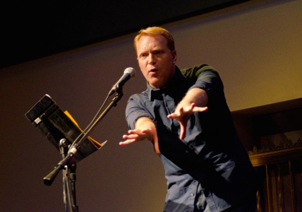 Kevin Allison in action — photo by Jason Spiro.