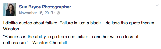 Sue Bryce on Failure