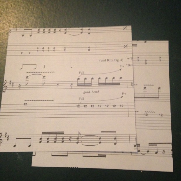repurpose sheet music