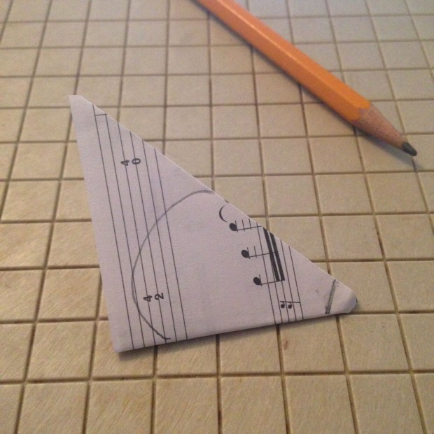 sheet music DIY craft