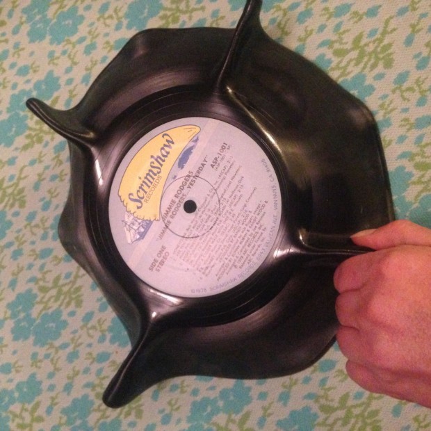 mold a record into a bowl