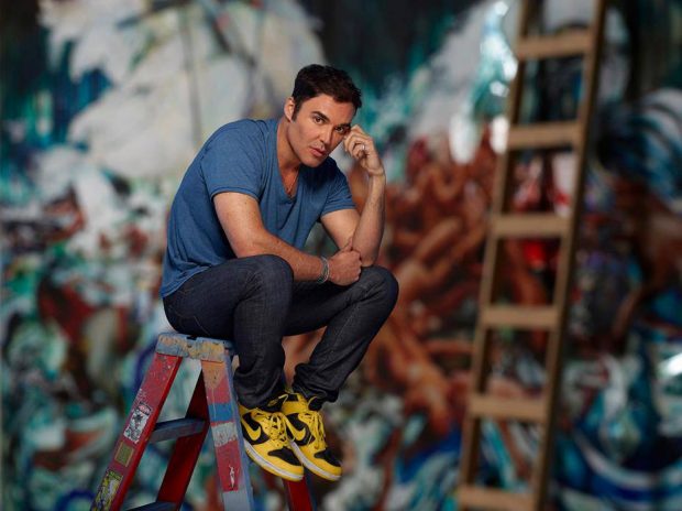 famous photographer, David Lachapelle in his studio.