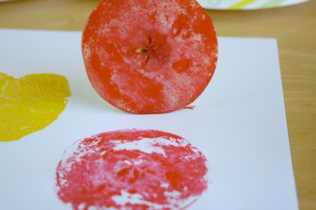 diy apple stamp cards