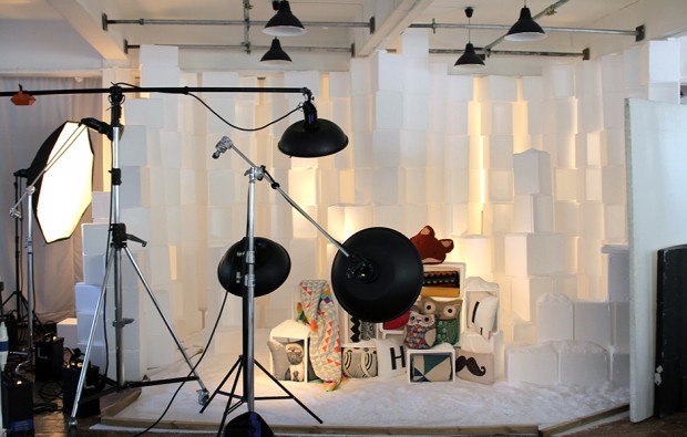 behind the scenes at Urban Outfitters photography job