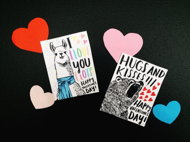 Download these cute and clever printable Valentine's cards from the CreativeLive blog!