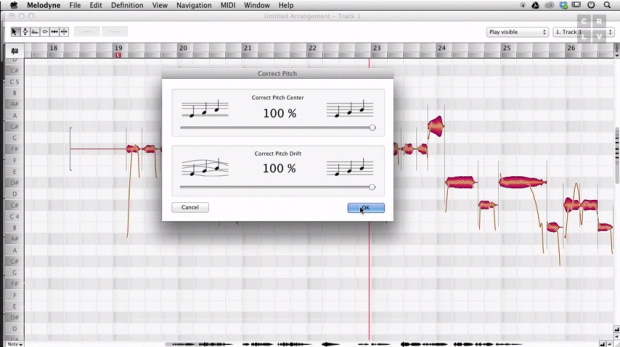 melodyne pitch correction