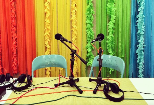 podcast booth at Craftcation