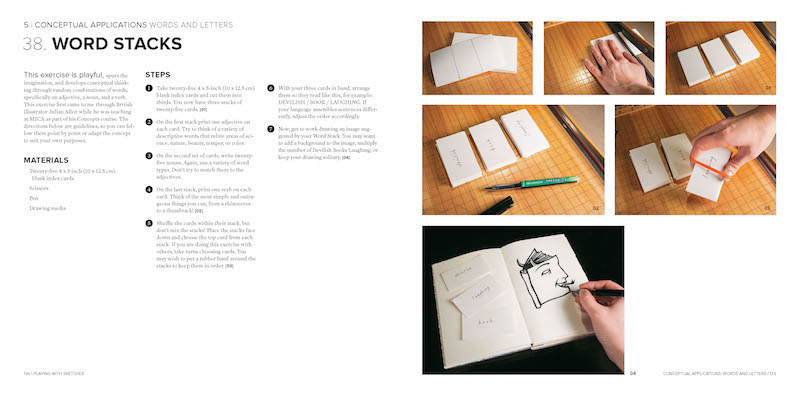 drawing exercises - word stacks