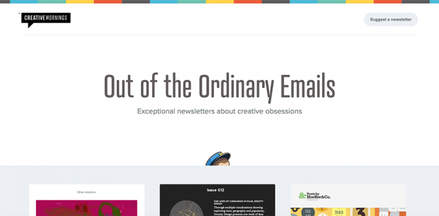 Creative Mornings MailChimp Email Newsletter Inspiration