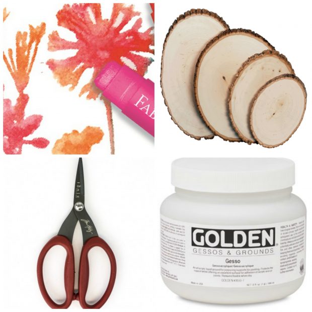 Learn about the supplies you need to create this mixed media art piece on the CreativeLive blog.