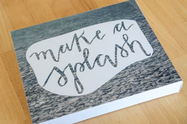How to Make a DIY Hand Lettered Stitched Photo Canvas on CreativeLive Photo 4