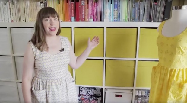 Inspiring Craft Rooms! Christine Haynes shows off her pattern organization https://blog.creativelive.com/studio-tour-christine-haynes/