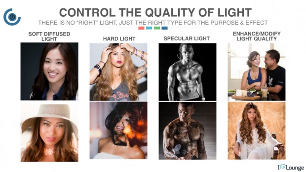 Use flash to control the quality of light