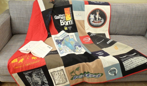 Learn how to to make T-Shirt quilts on CreativeLive! https://www.creativelive.com/courses/t-shirt-quilting-warm-your-life-story-diane-gilleland