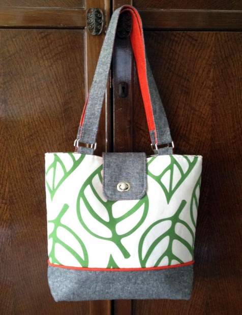 You can make this beautiful bag with tips from Betz White! https://blog.creativelive.com/diy-tote-bag-add-a-pop-of-color-with-two-sided-fabric-handles/