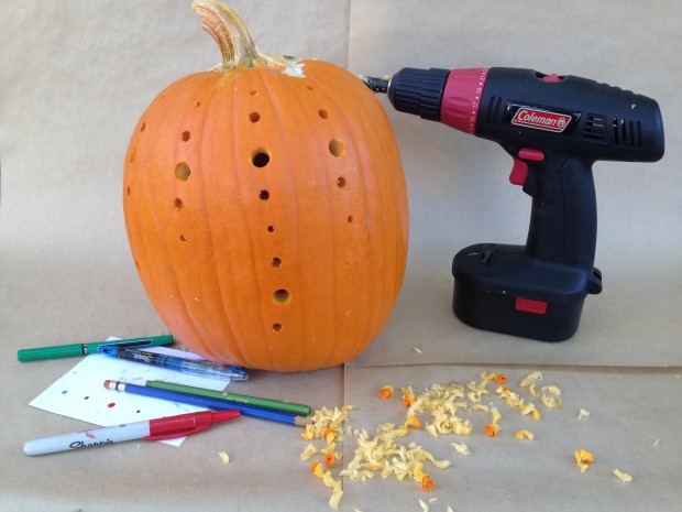 Jack-O-Lantern ideas with a power drill