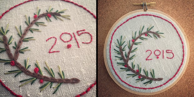 Make this simple and sweet holiday sampler! https://blog.creativelive.com/delightful-diy-gift-idea-and-tutorial-a-simple-holiday-embroidery-sampler