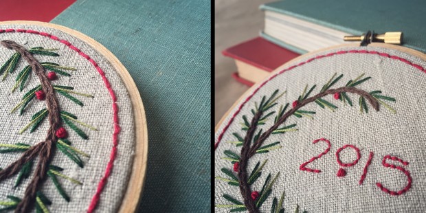 Make this simple and sweet holiday sampler! https://blog.creativelive.com/delightful-diy-gift-idea-and-tutorial-a-simple-holiday-embroidery-sampler