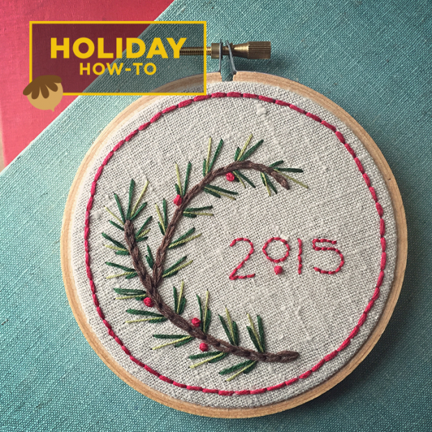 Make this simple and sweet holiday sampler! https://blog.creativelive.com/delightful-diy-gift-idea-and-tutorial-a-simple-holiday-embroidery-sampler