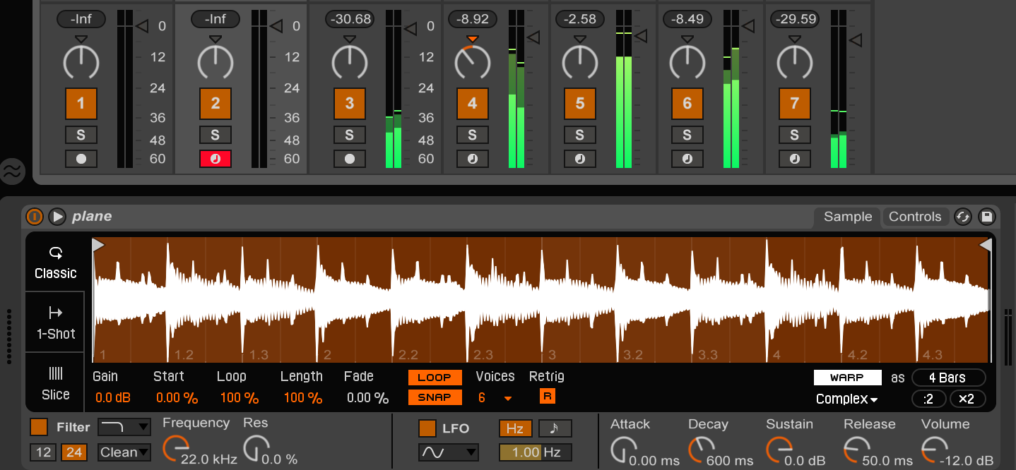 Ableton Live 9.5 Simpler Classic Mode