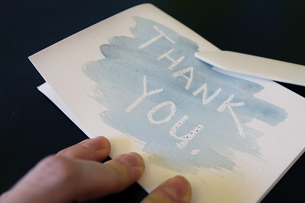 Make your own DIY watercolor thank-you cards with tips from CreativeLive.