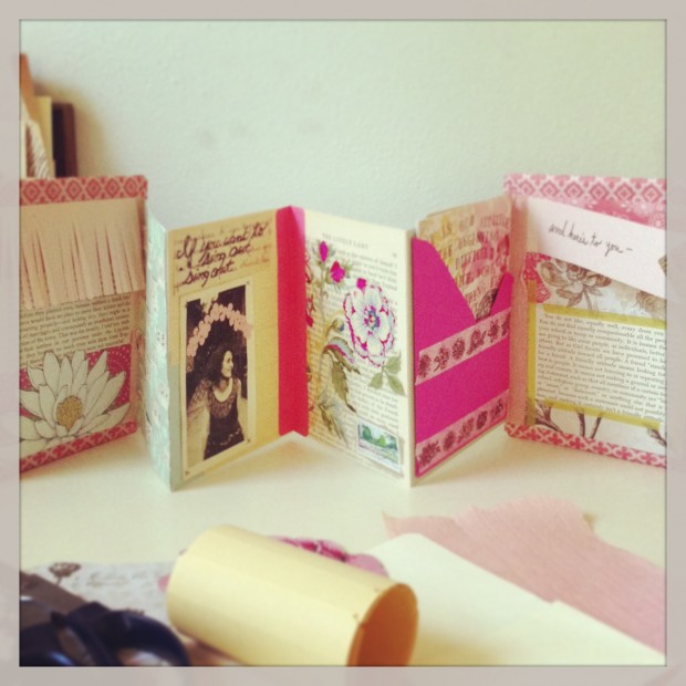 Get inspired by Molly Meng's old book crafts on the CreativeLive blog.