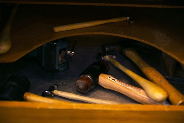 Jewelry Studio Tour: Tools of the trade found in Foamy Wader's workshop.
