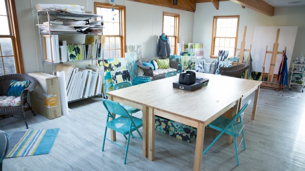 Check out Megan Auman's inspiring workspace in her Craft Studio Tour on CreativeLive.