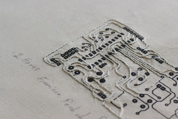 Learn more about embroidery, knitting, and the craftivism of Amor Muñoz on the CreativeLive blog.