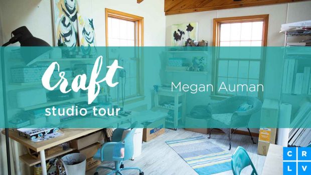 Check out Megan Auman's inspiring workspace in her Craft Studio Tour on CreativeLive.