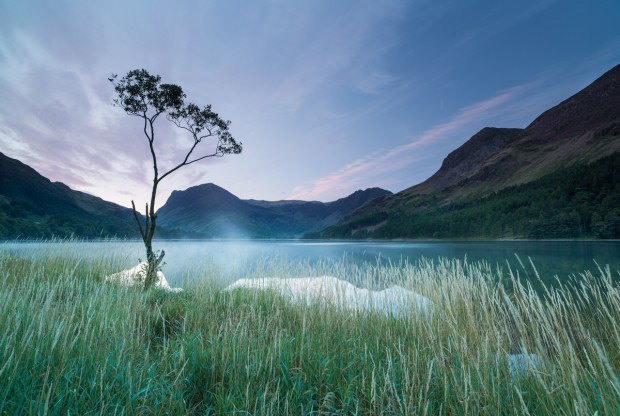 Photographed before sunrise at Buttermere in the Lake District.