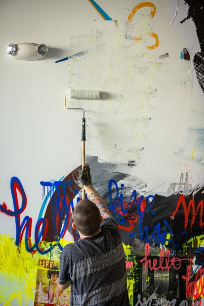 Justin Kane Elder tall Mural 