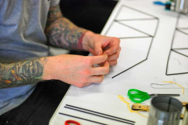 Make your a DIY himmeli mobile with the octahedron tutorial on the CreativeLive blog.