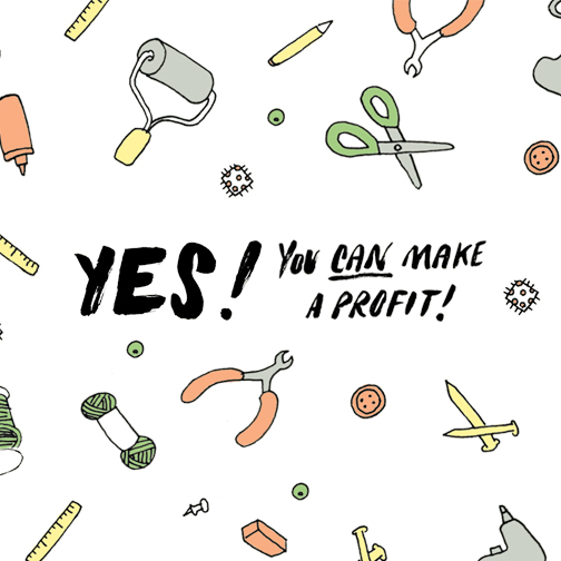 Yes! You can run a profitable handmade business. Check out our tips for blogging on the CreativeLive blog.