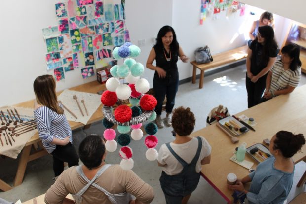 Professional maker and craft teacher, Windy Chien teaches other makers at Handcraft Studio School in Emeryville.