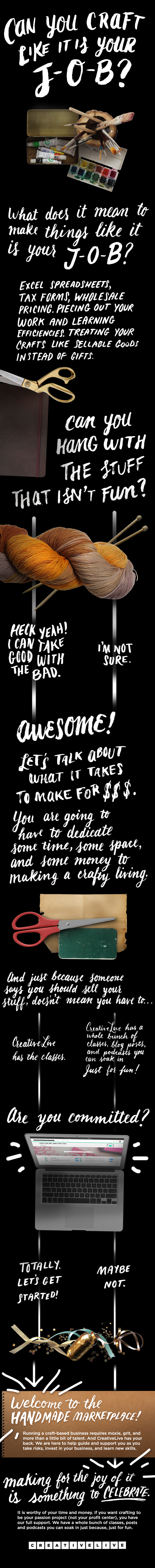 Are you thinking about starting a craft business? This infographic can help!