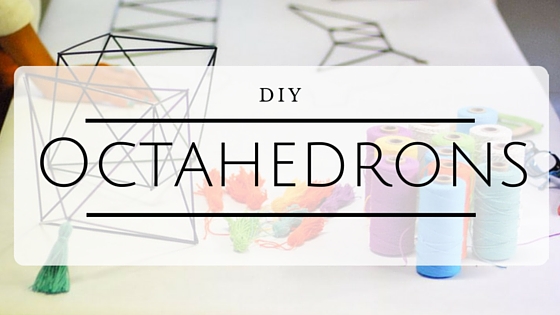 Make your a DIY himmeli mobile with the octahedron tutorial on the CreativeLive blog.