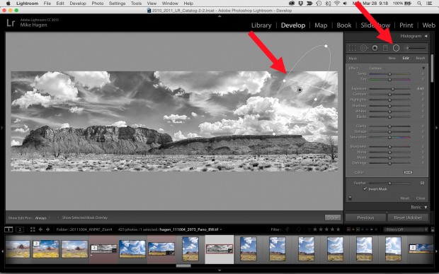 Using Selective Tools in Lightroom CC to Finish Panoramas