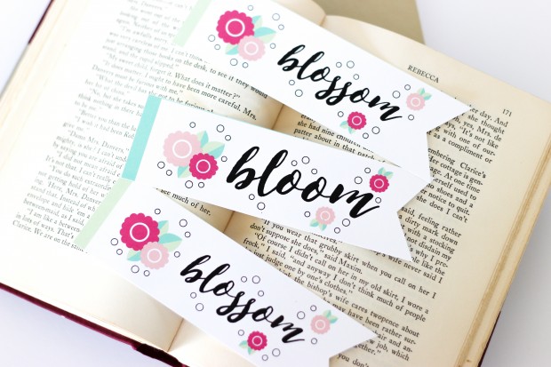 Pretty Spring Bookmark Printables-6