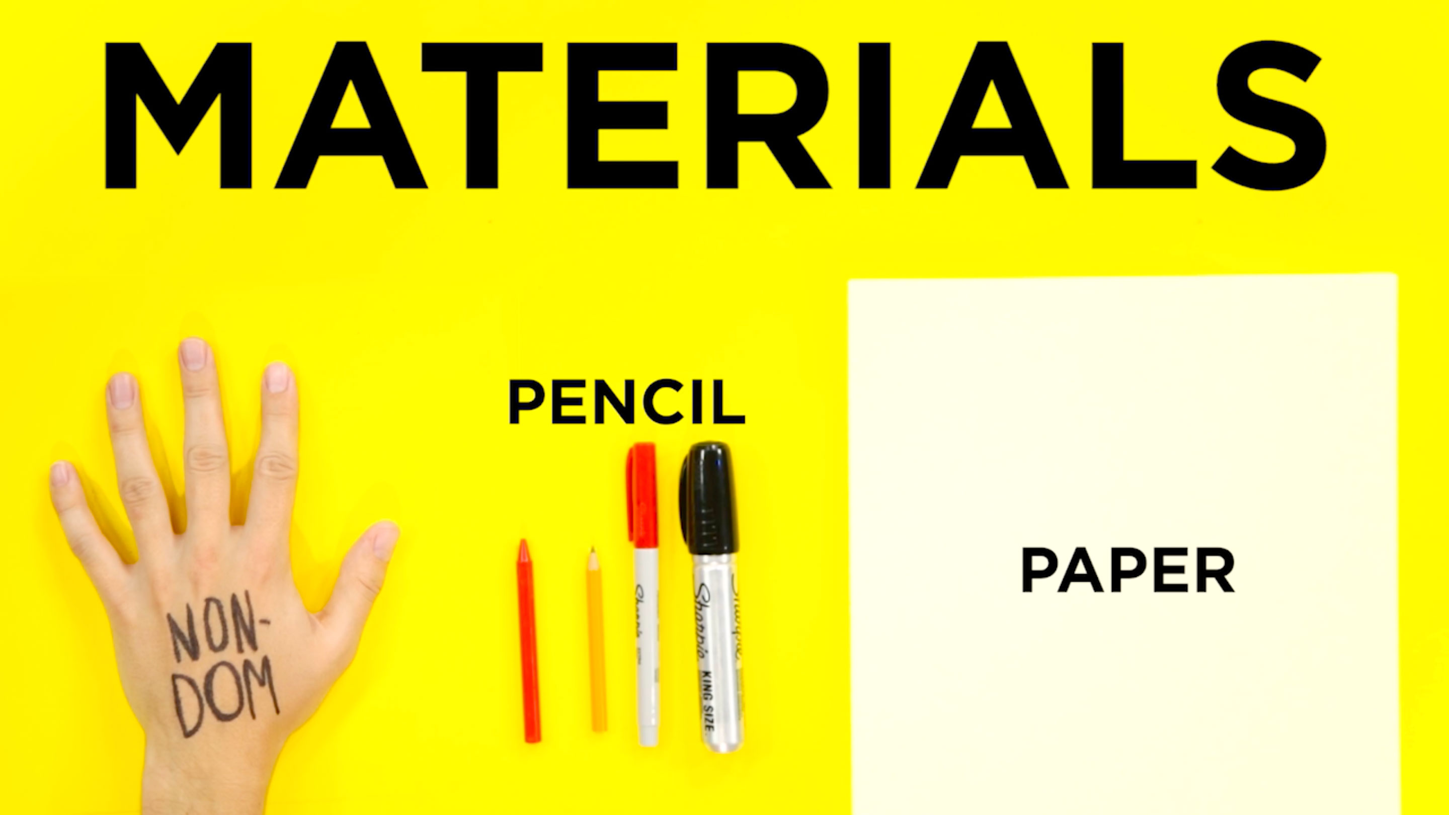 Drawing with Your Non-Dominant Hand