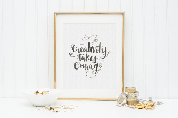 Creativity takes courage! We've got a post on hand lettering for beginners that will embolden you to explore!