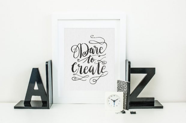 Dare to Create! We've got a post on hand lettering for beginners that will embolden you to explore!
