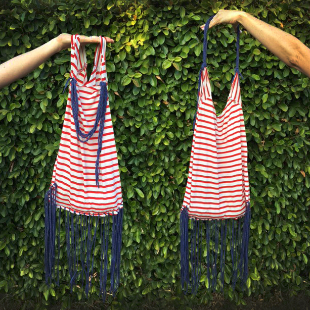 Learn how to turn an old t shirt into a perfect summer bag on the CreativeLive blog.