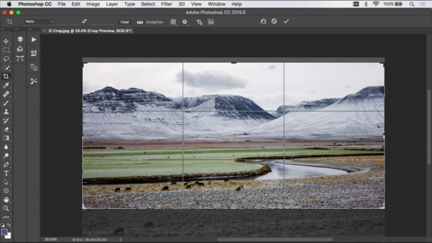 How to crop in Photoshop