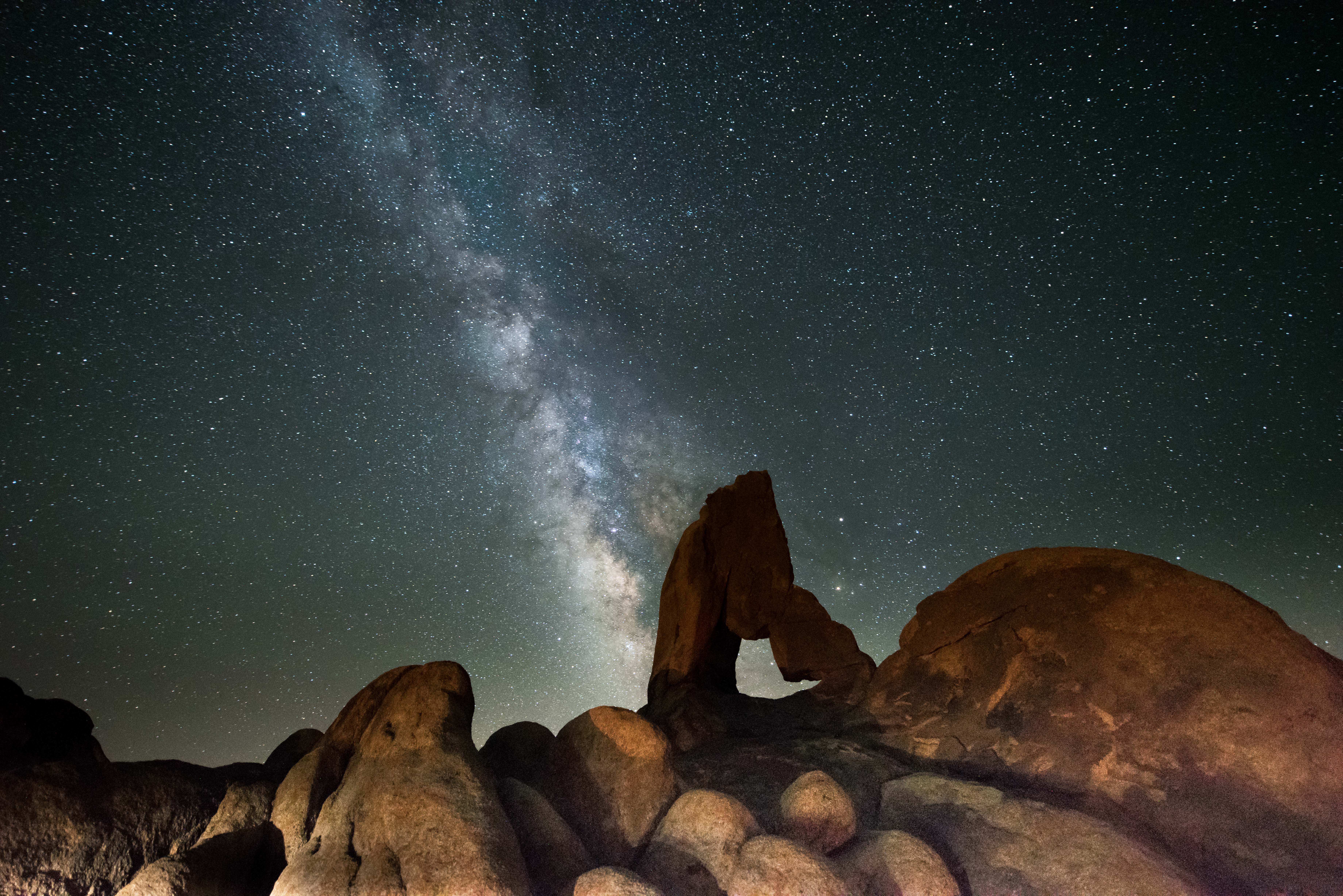 The Milky Way in the Alabama Hills